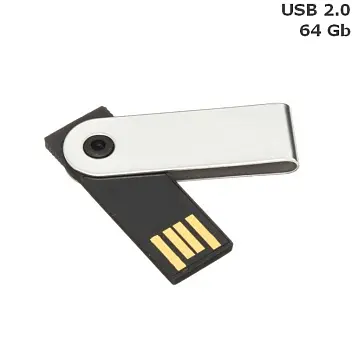 Флешка 'SLIM' 64 Gb USB 2.0 Серебристый 15516-01