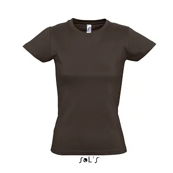 Футболка жіноча з круглим коміром 'SOL'S' IMPERIAL WOMEN Коричневый 3798-15