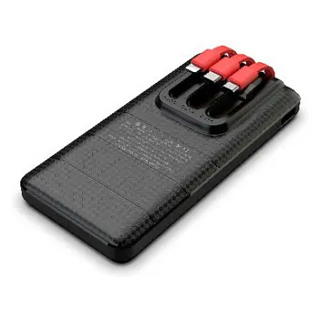 Універсальна мобільна батарея PowerBank 'Pineng' 'PN-857' 10000 mAh Черный Красный 15411-01