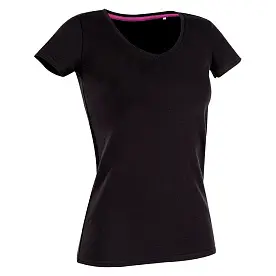 Футболка 'Stedman' 'Claire (V-neck)' Black Opal