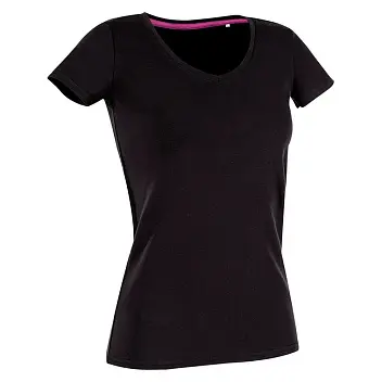 Футболка 'Stedman' 'Claire (V-neck)' Black Opal Черный 6941-01