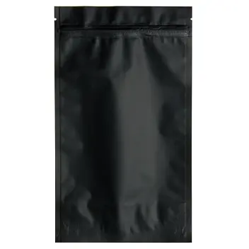 Дой-пак 140х240х45 zip-замок (250г кофе) Черный 12807-02
