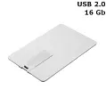 Флешка Кредитка пластикова 16 Gb USB 2.0