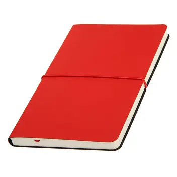 Записная книжка А5 кремовый блок в линейку Красный 13134-03