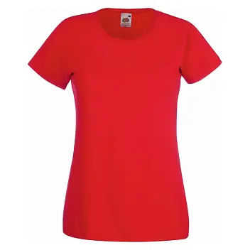 Футболка жіноча 'Fruit of the Loom' 'Ladies Valueweight T' Красный 5702-04