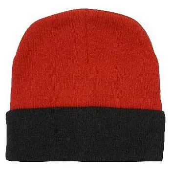Шапка акрилова 'HeadWear' 'Acrylic Beanie-Toque' Черный Красный 8952-17