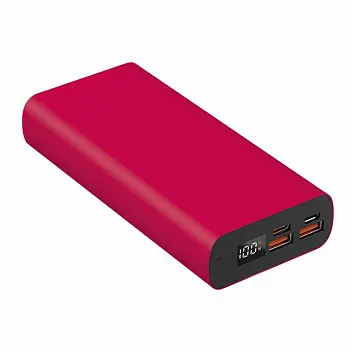 Універсальна мобільна батарея Powerbank 'Model B' 20000 mAh Черный Красный 14758-10