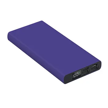 Універсальна мобільна батарея Powerbank 'Model A' matt 10000 mAh Черный Синий 5482-100