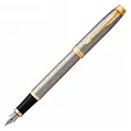 Ручка пір'яна 'Parker' IM 17 Brushed Metal GT FP F