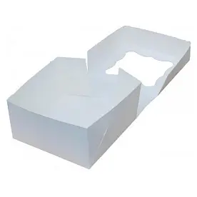 Коробка картонна Самозбірна 170х170х90 мм біла
