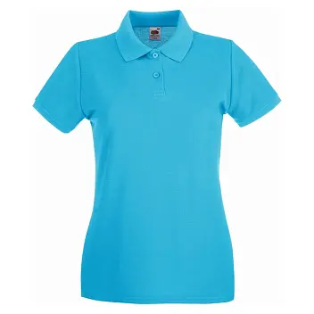 Теніска жіноча 'Fruit of the Loom' 'PREMIUM POLO' Голубой 8653-07
