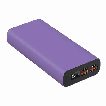 Універсальна мобільна батарея Powerbank 'Model B' 20000 mAh Фиолетовый Черный 14758-19