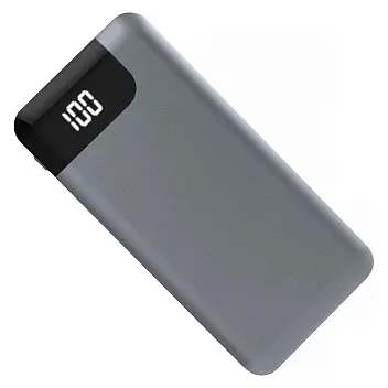 Повербанк PowerBank 10 000 mAh Черный Серый 12669-01