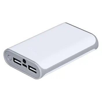 Повербанк PowerBank 6000 mAh Белый Серый 14821-01