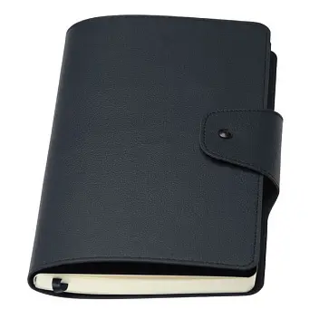 Записная книжка A5 'Ivory Line' в линейку кремовый блок Черный 1521-02