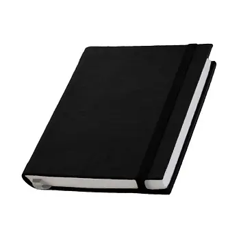 Записная книжка A6 белый блок Черный 3647-01