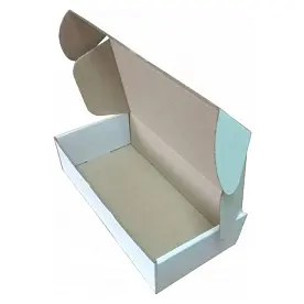 Коробка картонна Самозбірна 240х120х60 мм біла