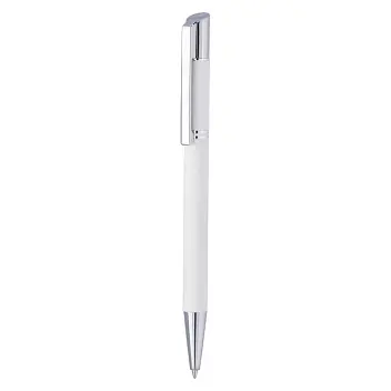 Ручка металлическая 'VIVA PENS' 'TESS LUX' Серебристый Белый 8633-09