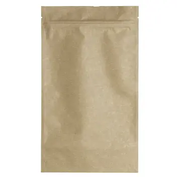 Дой-пак 140х240х45 крафт zip-замок окно (250г кофе) Коричневый 12808-01