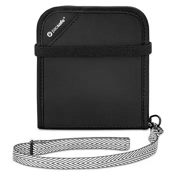 Бумажник портмоне 'Pacsafe' 'RFIDsafe V100' 'антивор' RFIDsafe Серый Черный 8496-01