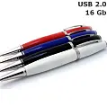 Флешка Ручка пластикова 16 Gb USB 2.0