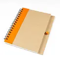 Блокнот A6 с полосой оранжевый