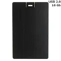 Флешка 'Credit card black' пластикова 16 Gb USB 2.0