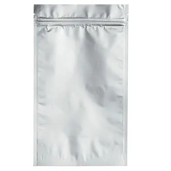 Дой-пак 140х240х45 zip-замок (250г кофе) Серебристый 12807-04