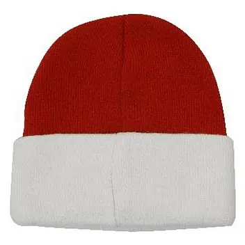 Шапка акрилова 'HeadWear' 'Acrylic Beanie-Toque' Красный Белый 8952-18