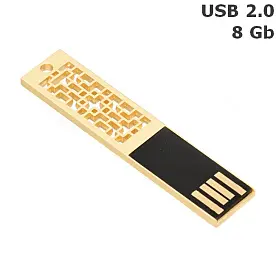 Флешка 'Indi' gold 8 Gb USB 2.0