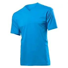 Футболка 'Stedman' 'Classic V-neck Men' Ocean Blue