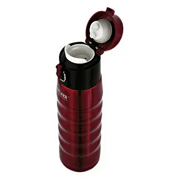 Термобутылка 'La PLAYA' 'BubbleSafe' 0,5л Черный Бордовый 13285-01