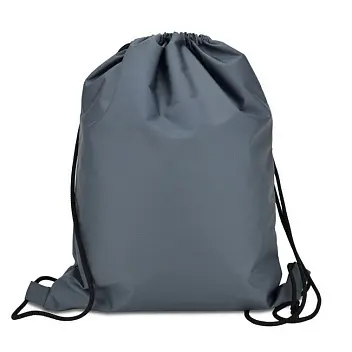 Рюкзак 35х45см плащевка Серый Черный 13225-03