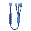 Кабель 3в1 1,2м Lightning, Micro USB, Type-C
