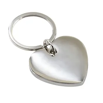 Брелок Сердечко Серебристый 2989-01