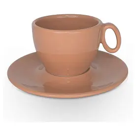 Чашка керамическая Coco S с блюдцем 160 мл