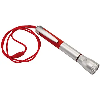 Фонарь со шнурком Красный Серебристый 2250-02