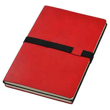 Записна книжка A5 в лінійку Черный Красный 1071-01