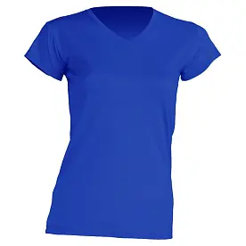 Футболка 'JHK' 'REGULAR LADY V-NECK' ROYAL BLUE