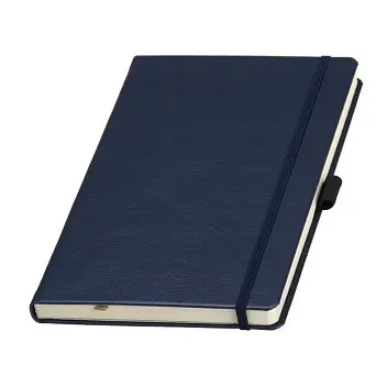 Записна книжка A6 в лінійку Черный Темно-синий 1139-01