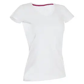 Футболка 'Stedman' 'Claire (V-neck)' White