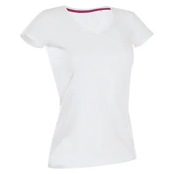 Футболка 'Stedman' 'Claire (V-neck)' White Белый 6941-04