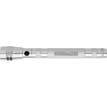 Фонарь телескопический 3 LED Серебристый 14859-05