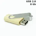 Флешка 'Twister' дерев'яна 8 Gb USB 2.0