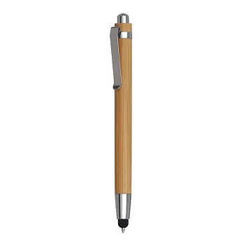 Ручка-стилус бамбуковая 'TOUCH BAMBOO' Древесный Серебристый Черный 15949-01