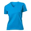 Футболка 'Stedman' 'Classic V-neck Women' Ocean Blue