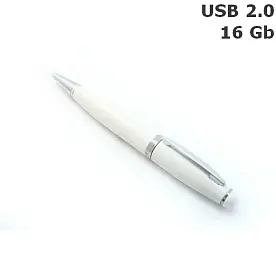 Флешка Ручка пластикова 16 Gb USB 2.0