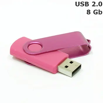 Флешка 'Twister' 8 Gb USB 2.0 Розовый 3673-27