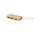 hub USB 2.0 з Type C бамбуковий