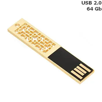 Флешка 'Indi' gold 64 Gb USB 2.0 Золотистый 15522-01